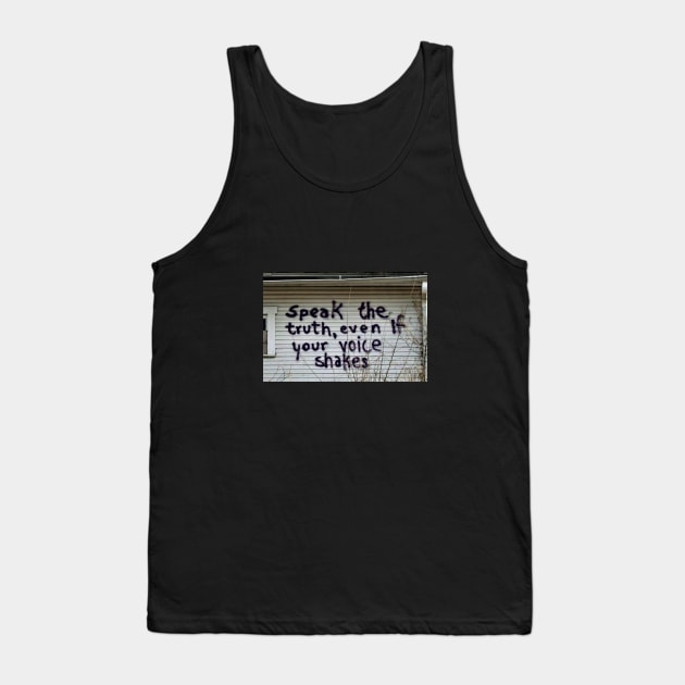 Cultural History: Dr. RGST Speak Truth Tank Top by TheCulturalHistorian-DrRGST